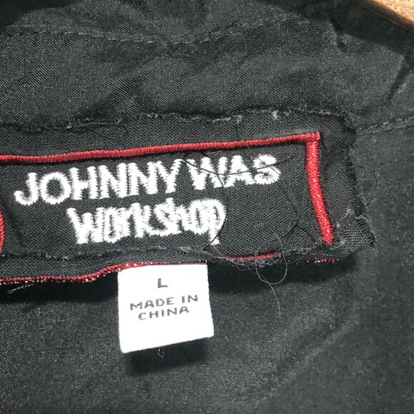 Johnny Was Women's Alexandria Embroidered Relaxed Silk Shirt Size L - Picture 5 of 10